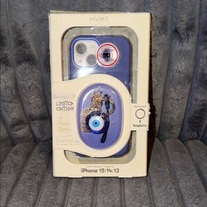 MVMT Limited Edition Blue Greece Evil Eye iPhone Case with Charm 13/14/15
